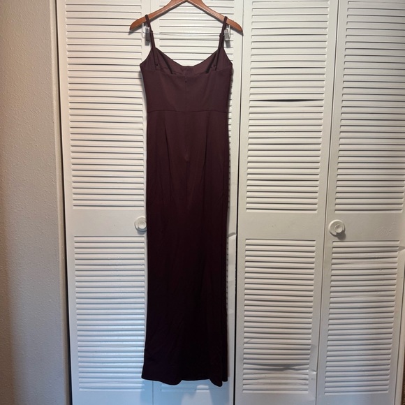 Katie May Maroon Burgundy Zip Up Sleeveless Evening Cocktail Maxi Dress Size M - Picture 4 of 6